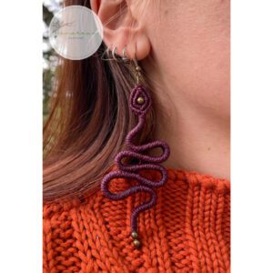 Pendientes forma de serpiente