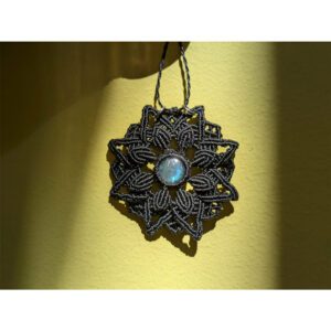 Colgante mandala con labradorita