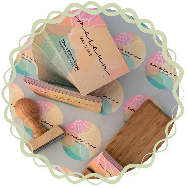 Imagen corporativa marca amarun makrame