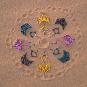 Pendientes duna diferentes colores